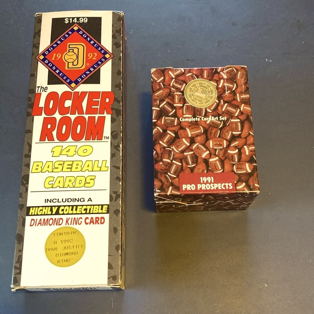 Donruss 1992 The Locker Room Baseball Set, Star Pics 1991 Football Prospects